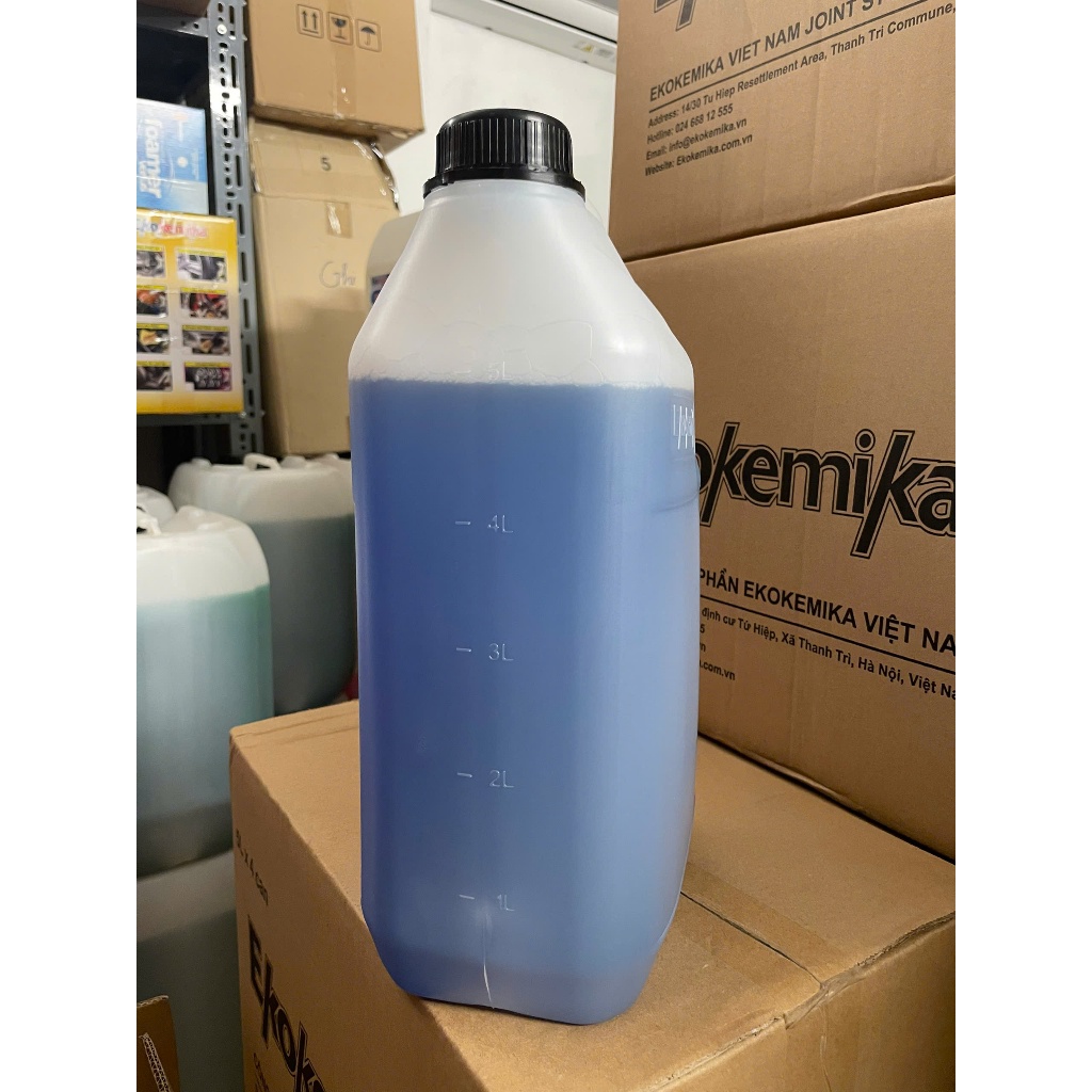 DUNG DỊCH RỬA XE TẢI, XE KHÁCH, XE CÔNG TRÌNH KHÔNG CHẠM ĐẬM ĐẶC EKOKEMIKA TURBO X10 -5L