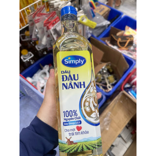 ( HỎA TỐC )Dầu đậu nành nguyên chất Simply chai 1L-2L