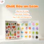 Bảng giáo dục chữ cái cho bé Song Ngữ bảng gấp thông thái Lalala baby đồ chơi nhiều chủ đề thú vị