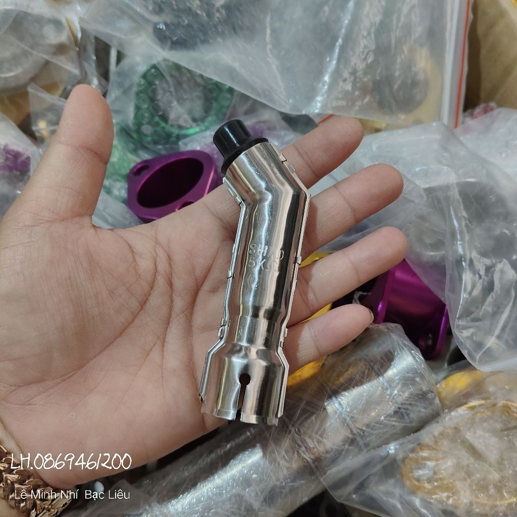 chụp bugi inox máy xăng.