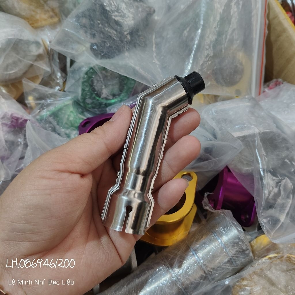 chụp bugi inox máy xăng.