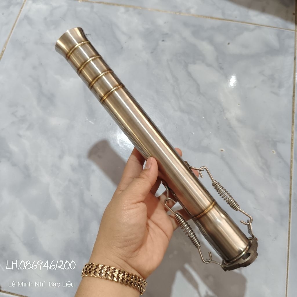 bô inox 30cm máy 9hp đến 25hp.