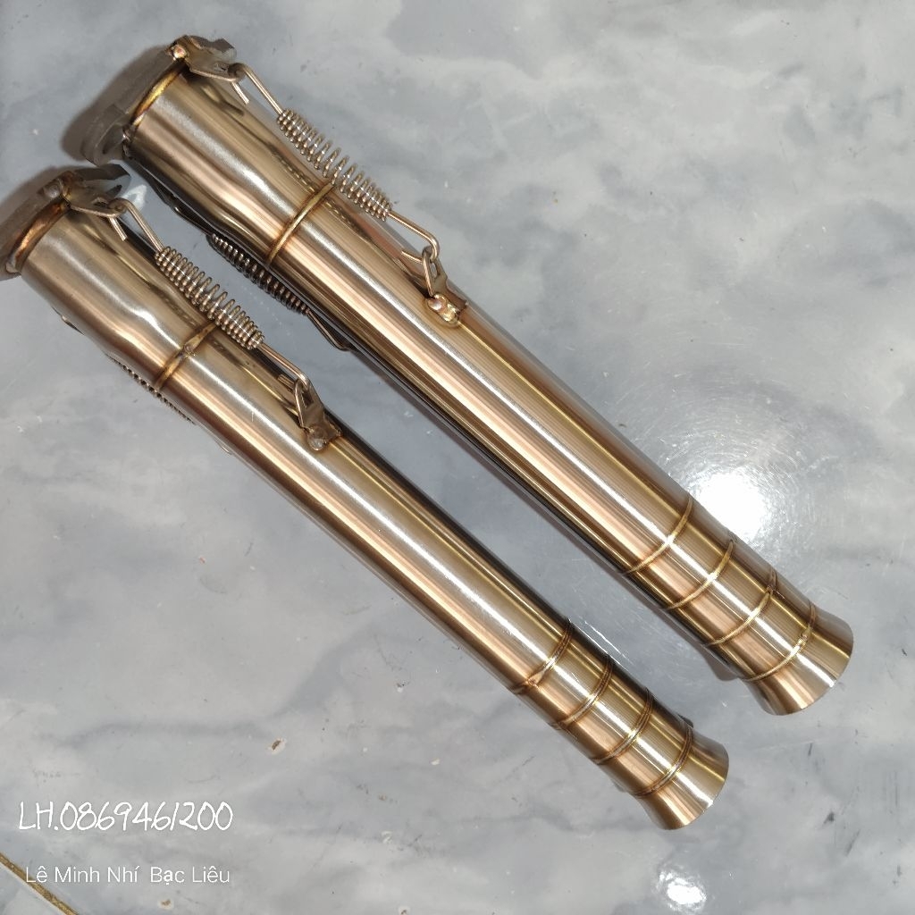 bô inox 30cm máy 9hp đến 25hp.