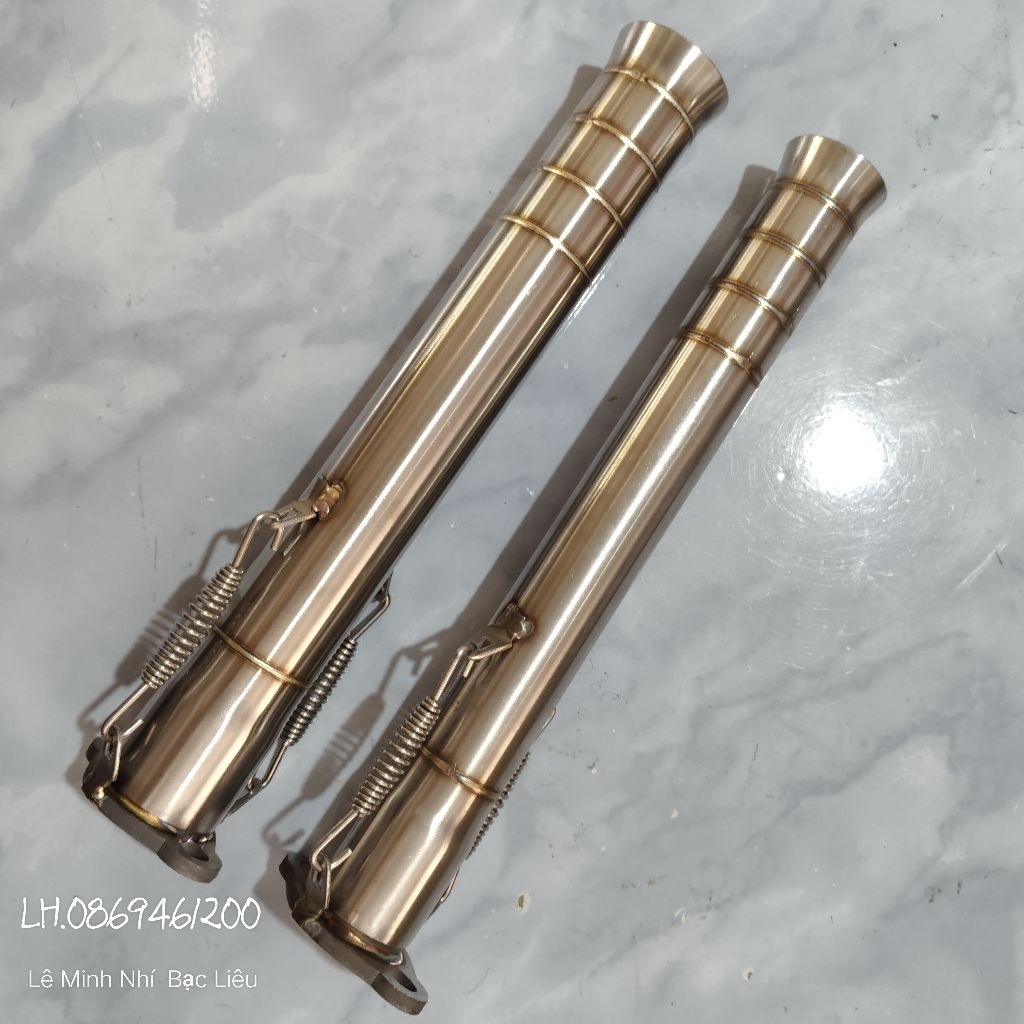 bô inox 30cm máy 9hp đến 25hp.