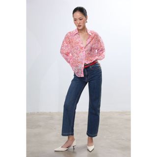 Quần Jean Nữ Ống Suông JP Fashion Hack Dáng, Vải Jean Cao Cấp Co Giãn 11112257