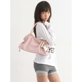 Túi BadBlue Mini Washed Leopard Dimsum Bag Pink