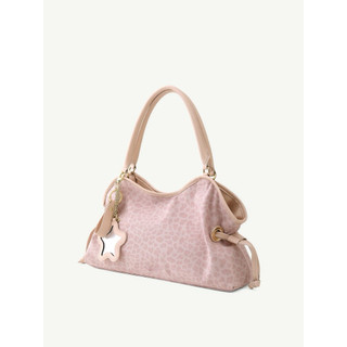 Túi BadBlue Mini Washed Leopard Dimsum Bag Pink