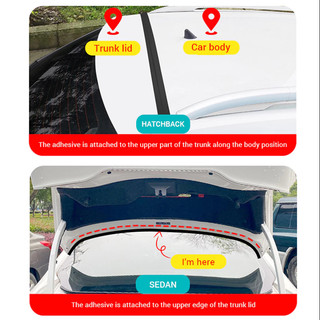 Dải dán đóng kín khoảng trống nắp thân xe hơi SEAMETAL chống mưa và bụi bẩn 1.6m dành cho SUV/ MPV