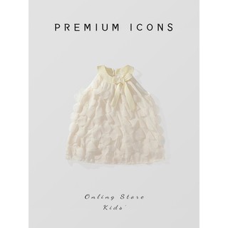 Váy Cho Bé Gái, Váy Thiết Kế Vẩy Cá Phong Cách Tiểu Thư Chất Liệu Cotton Mềm Mại