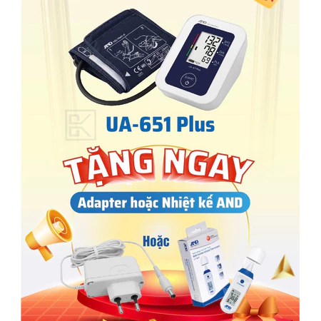 Máy đo huyết áp AND UA-611 - công nghệ Nhật Bản, tiêu chuẩn Châu Âu