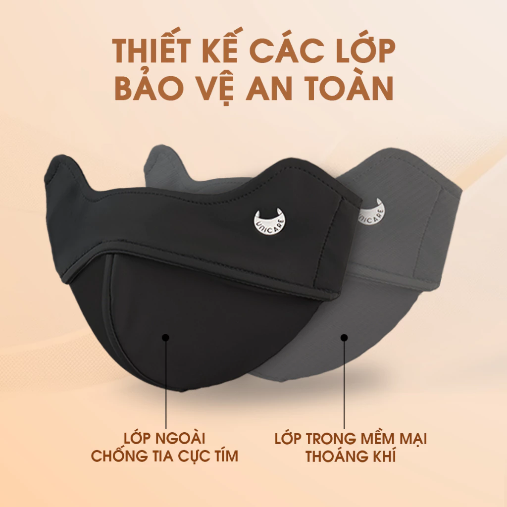 Khẩu trang chống tia UV UNICARE PROOF MASK, bảo vệ da khỏi tia UV - Hàng chính hãng ảnh 3