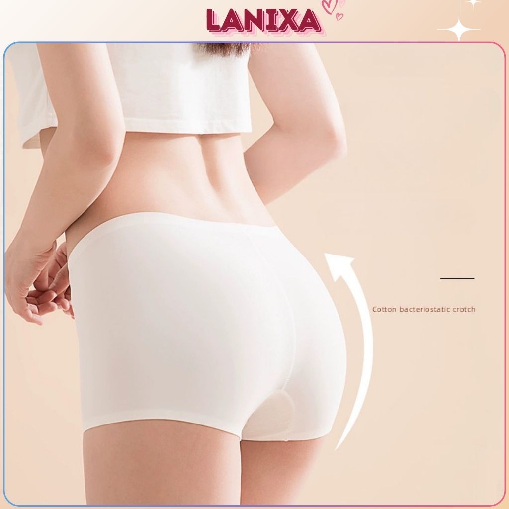 Quần lót nữ bảo hộ mặc trong váy chống lộ chất su mềm mại co giãn tốt kiểu dáng basic LANIXA V8205
