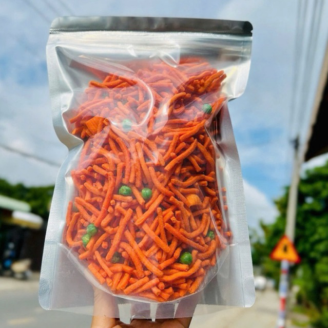 Bim Bim Que đậu hà lan - 1Hộp 500Gr/Túi Zip 500Gr