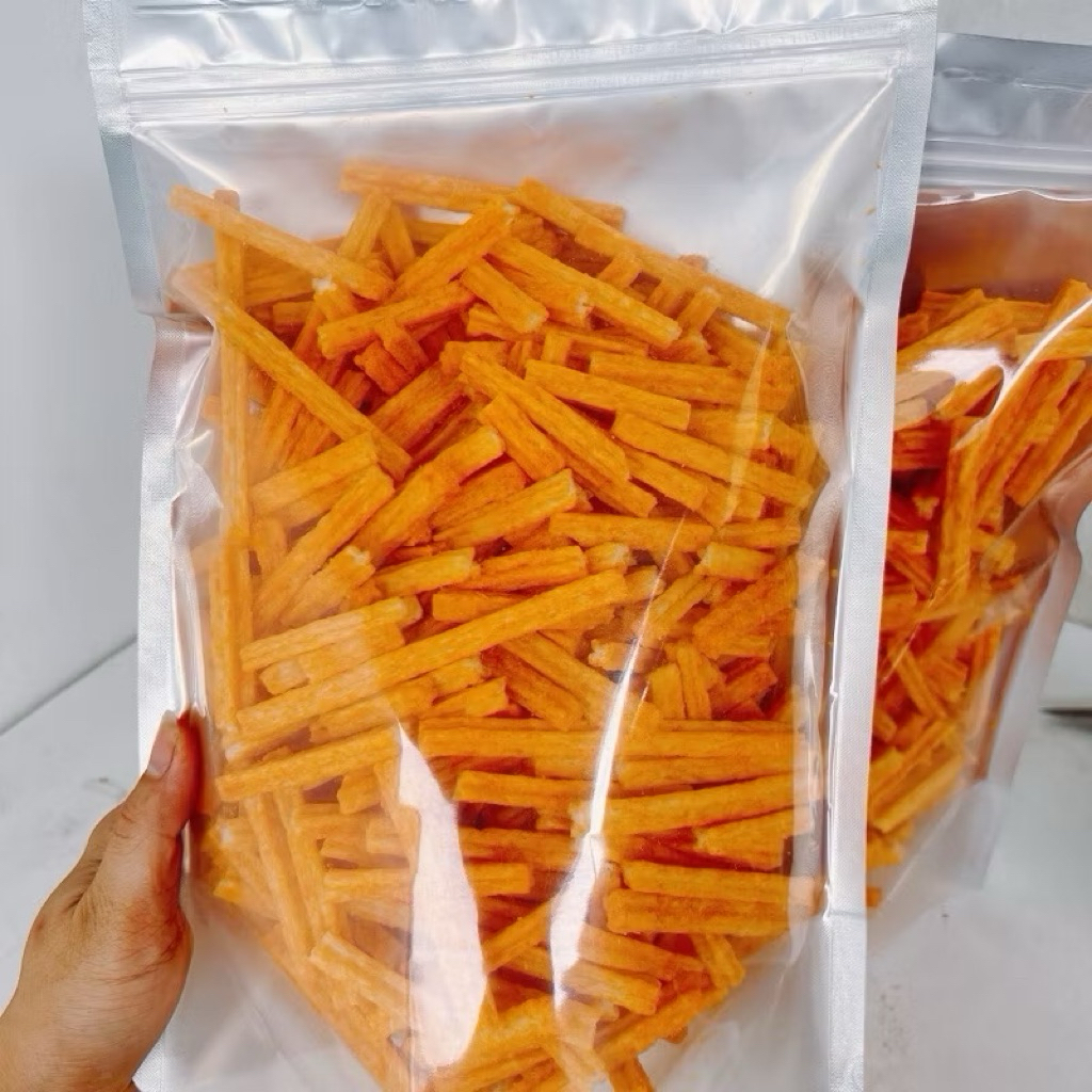 1Kg Khoai Tây Lắc Phô Mai Cắt Sợi(2Túi Zipx500Gr) loại ngon giòn thơm