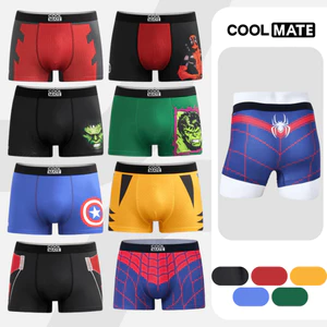 Quần lót nam Trunk Spiderman, Captain America, Ant man, Hulk, Deadpool, Wolverine Coolmate