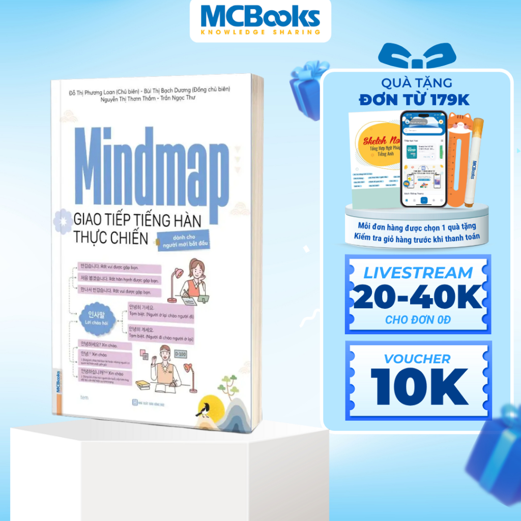 Sách - Mindmap Giao Tiếp Tiếng Hàn Thực Chiến Cho Người Mới Bắt Đầu