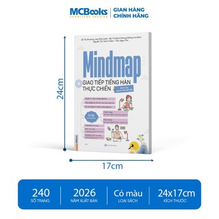 Sách - Mindmap Giao Tiếp Tiếng Hàn Thực Chiến Cho Người Mới Bắt Đầu