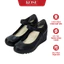 Giầy da KOSU đế xuồng cao 7cm, giày quai dính thiết kế đơn giản nhẹ êm tôn dáng 23605