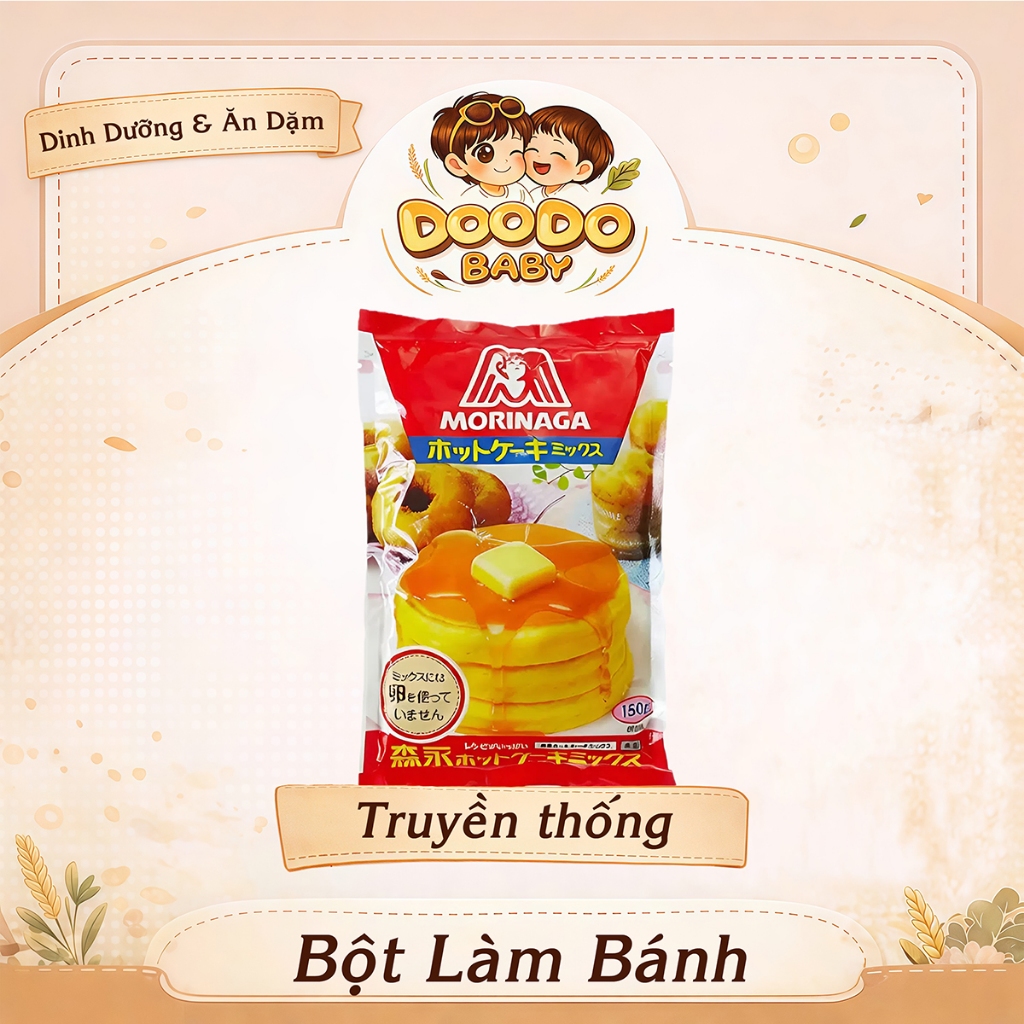 Bột Làm Bánh Hotcake (Pancake) Morinaga/ Wakodo Cho Bé