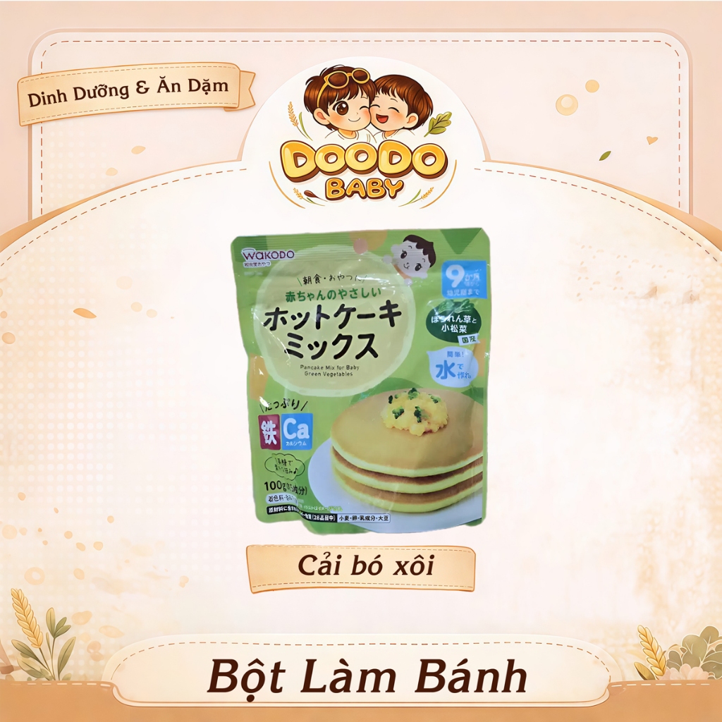 Bột Làm Bánh Hotcake (Pancake) Morinaga/ Wakodo Cho Bé