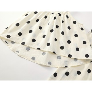 Set Bộ Bé Gái, Đồ Bộ Bé Gái Thiết Kế Áo Cổ Yếm Quần Ống Suông Chất Liệu Cotton Mềm Mại