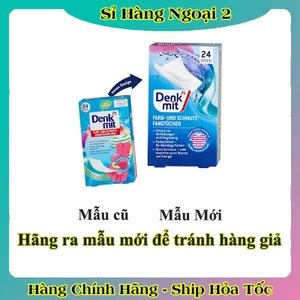 Giấy hút màu và chống phai màu quần áo DENKMIT 24 tờ- Nội địa Đức Đủ Bill [Hot]