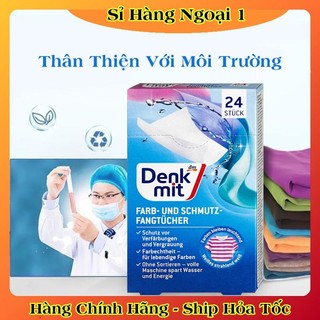 [auth] Giấy hút màu và chống phai màu quần áo DENKMIT 24 tờ- Nội địa Đức Đủ Bill [Hot]