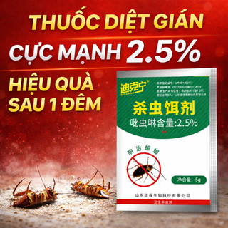 Thuốc Diệt Gián Cực Mạnh 2.5% – Bột Diệt Gián Tận Gốc, Hiệu Quả Nhanh Sau 1 Đêm, Dùng Cho Nhà Bếp, Nhà Vệ Sinh, Góc Tủ