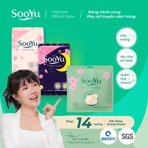 COMBO Băng Vệ Sinh SOOYU Ngày Đêm Và Băng Quần Hàng Ngày Kháng Khuẩn Chống Tràn Tiện Lợi Siêu Mỏng