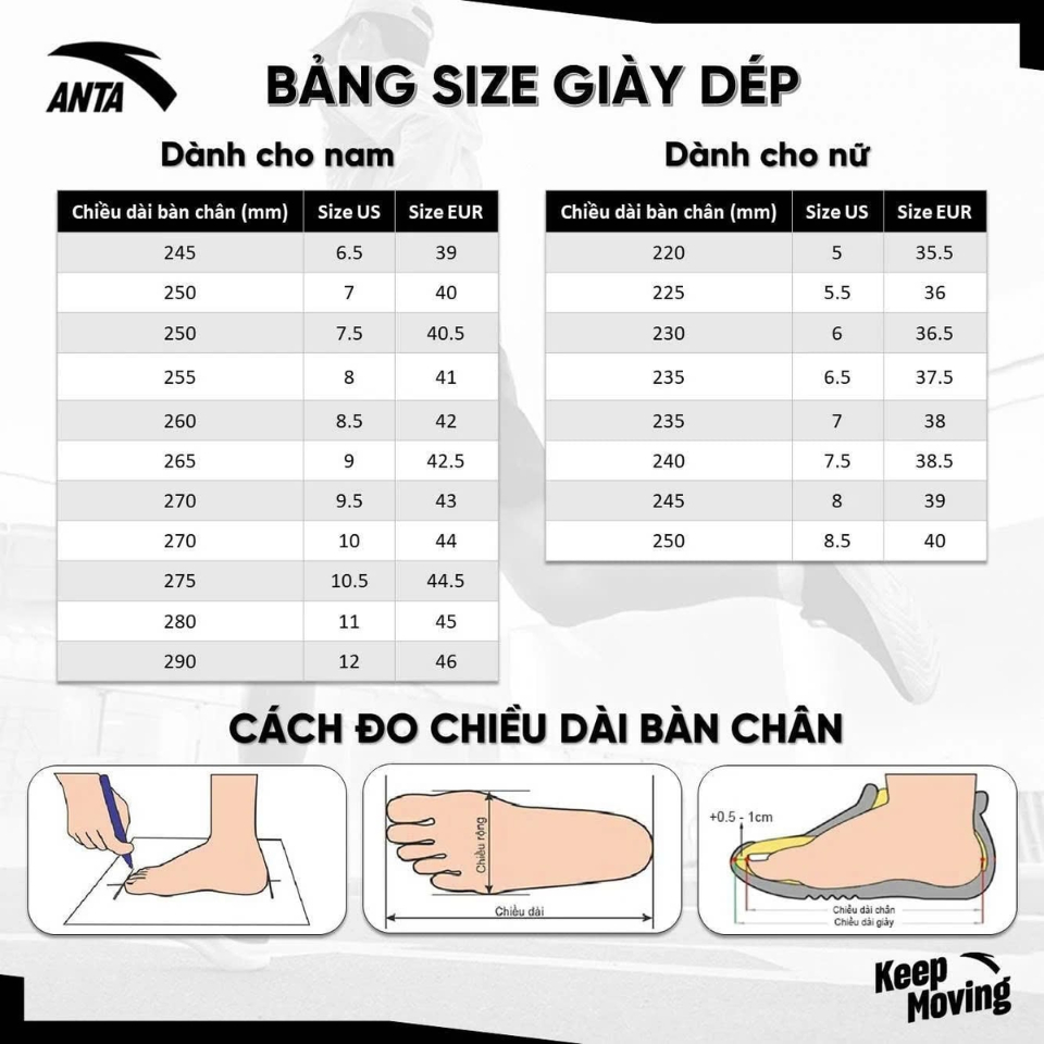 Giày thể thao thời trang nữ Anta 122527711U-4 mềm mại, thoáng khí phù hợp với nhiều hoạt động