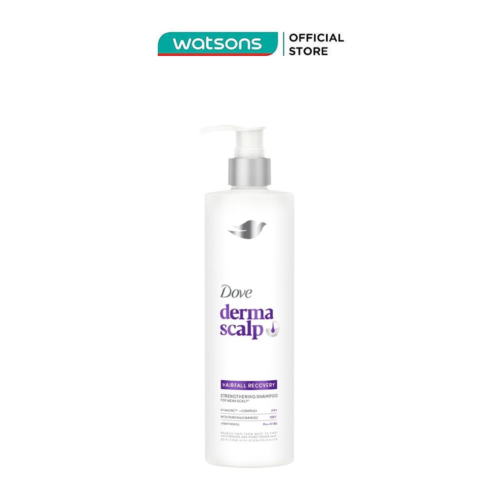 Dầu Gội Dove Derma Scalp Giảm Gãy Rụng Tóc Hairfall Recovery Strengthening Shampoo 350g