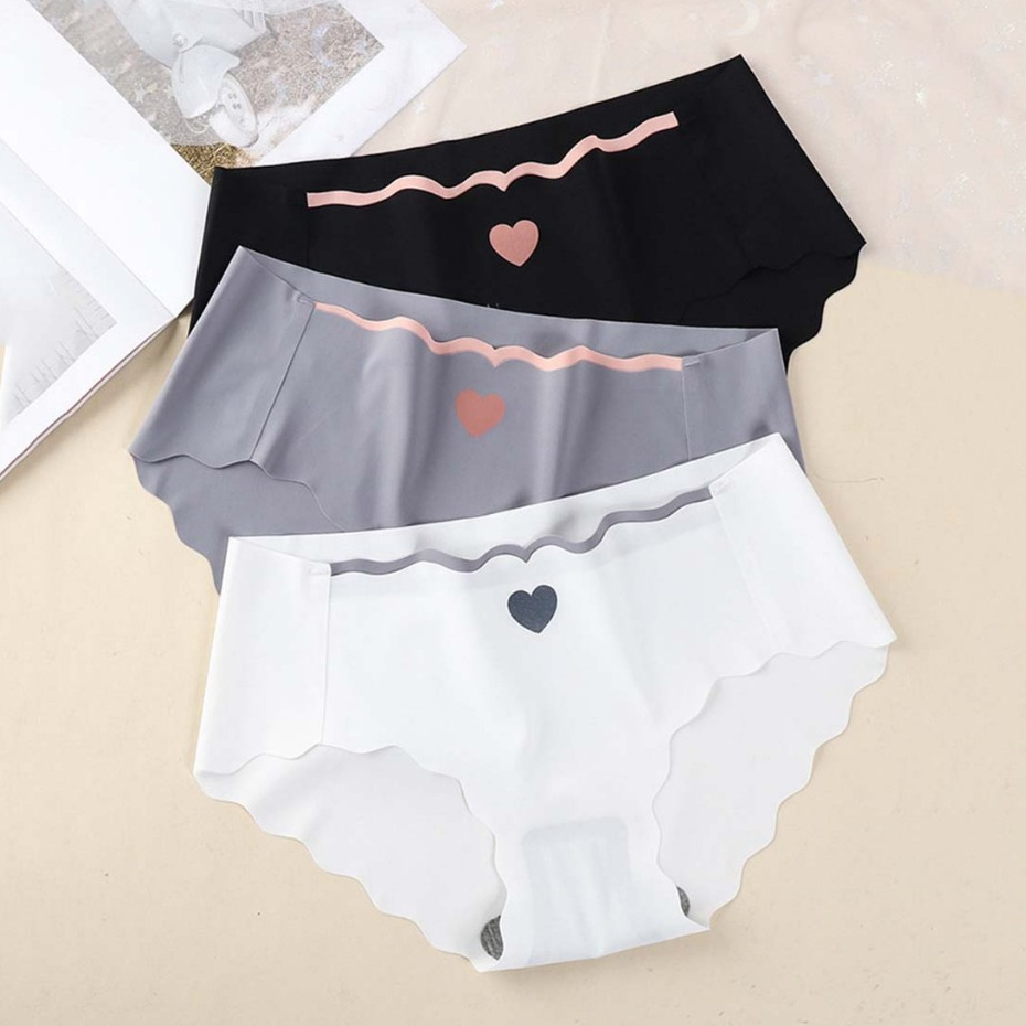 Quần lót nữ su đúc mềm mại thoáng mát viền lượn sóng xinh xắn cạp vừa tôn dáng gợi cảm LANIXA L8520
