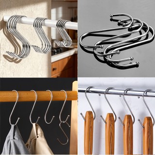 Combo 10 Móc S, Móc treo đồ inox chữ S không gỉ, Móc treo quần áo hình chữ S nhiều kích thước