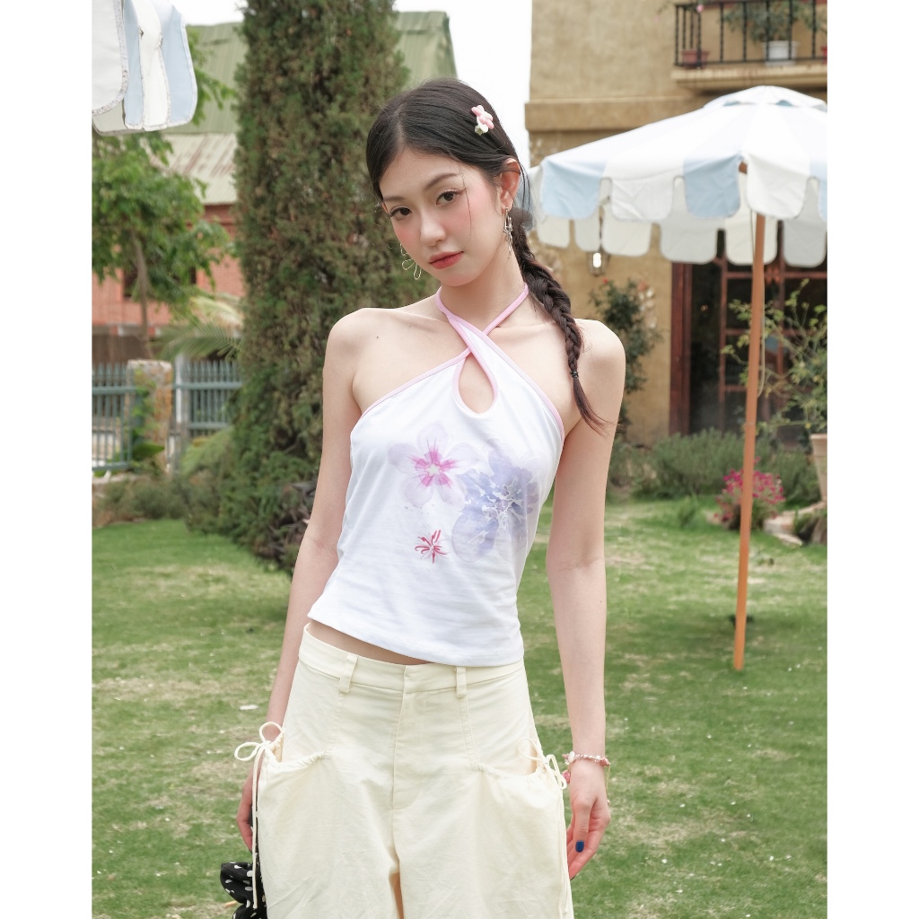 Quần Dài Nữ PAZINS PANT Phối Dây Rút Form Rộng SECODEE