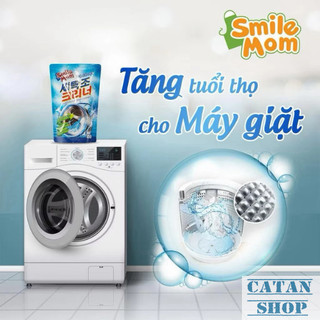 Bột Tẩy Lồng Giặt 450g, Vệ Sinh Máy Giặt Smile Mom Hàn Quốc Tẩy Sạch Vết Bẩn Khử Khuẩn Khử Mùi Giữ Quần Áo Thơm Tho