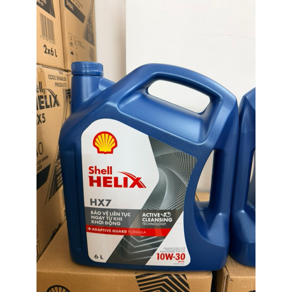 shell helix hx7 10w30 Diesel 6L ( chạy 7.000km ) | Shopee Việt Nam