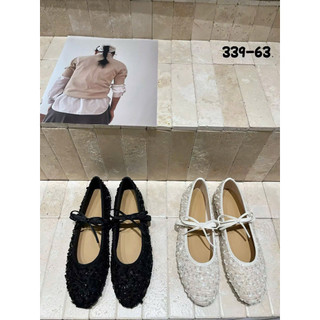 Bệt Vải Nhũ Vay Cá Nơ Hàng Nhập QC Fullbox / Mieo Shoes B879 B880