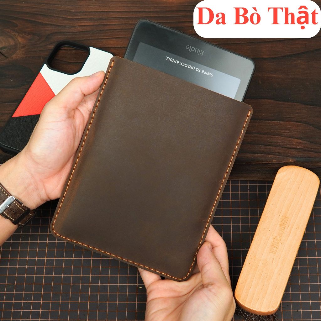 Túi Da thật Máy Đọc Sách 6inch, 6.8inch, 7inch, 6.13inch, 7.8inch cho Kindle, Kobo, paperwhite làm thủ công WEMODA | BigBuy360 - bigbuy360.vn