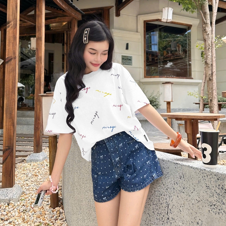 Áo Thun Mirage Full Chữ Màu Local Brand Chất 100% Cotton Mềm Mịn Thoáng Mát
