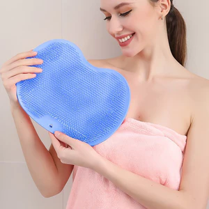 Tấm Thảm Chà Lưng Silicon Hít Tường Tạo Bọt, Massage Toàn Thân, Cọ Chà Chân Tạo Bọt Thư Giản