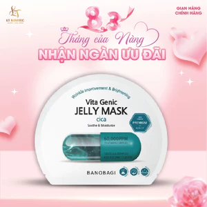 Mặt Nạ Dưỡng Da BANOBAGI PREMIUM Vita Genic Jelly Mask Cica 30ml (Xanh Ngọc) Phục Hồi Da, Kháng Khuẩn Kháng Viêm