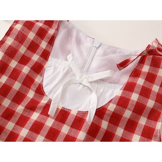 [TẶNG TUBAN] Váy Cho Bé Gái, Váy Kẻ Caro Phối Ren Tiểu Thư Sang Chảnh Cho Bé Gái Chất Liệu Cotton