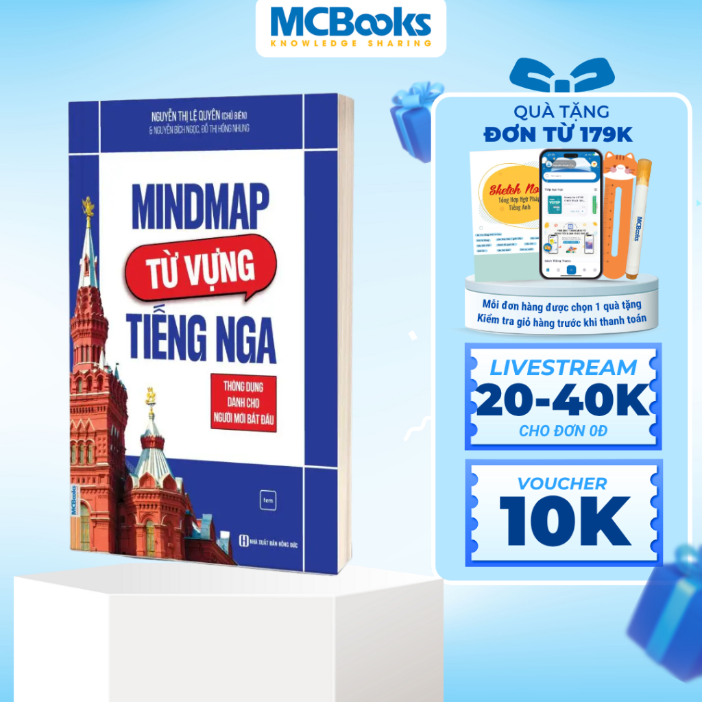 Sách - Mindmap Từ Vựng Tiếng Nga Thông Dụng Dành Cho Người Mới Bắt Đầu