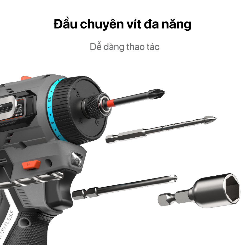 Máy Bắn Vít SMART STOP KING LEE Tự Động Dừng Thông Minh Trên Vật Liệu Mỏng - Ko Chổi Than 16V