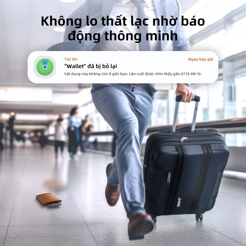 Ugreen Thiết bị theo dõi GPS thông minh Thiết bị theo dõi Mini cho SmartTag Chống mất Nhắc nhở Thiết