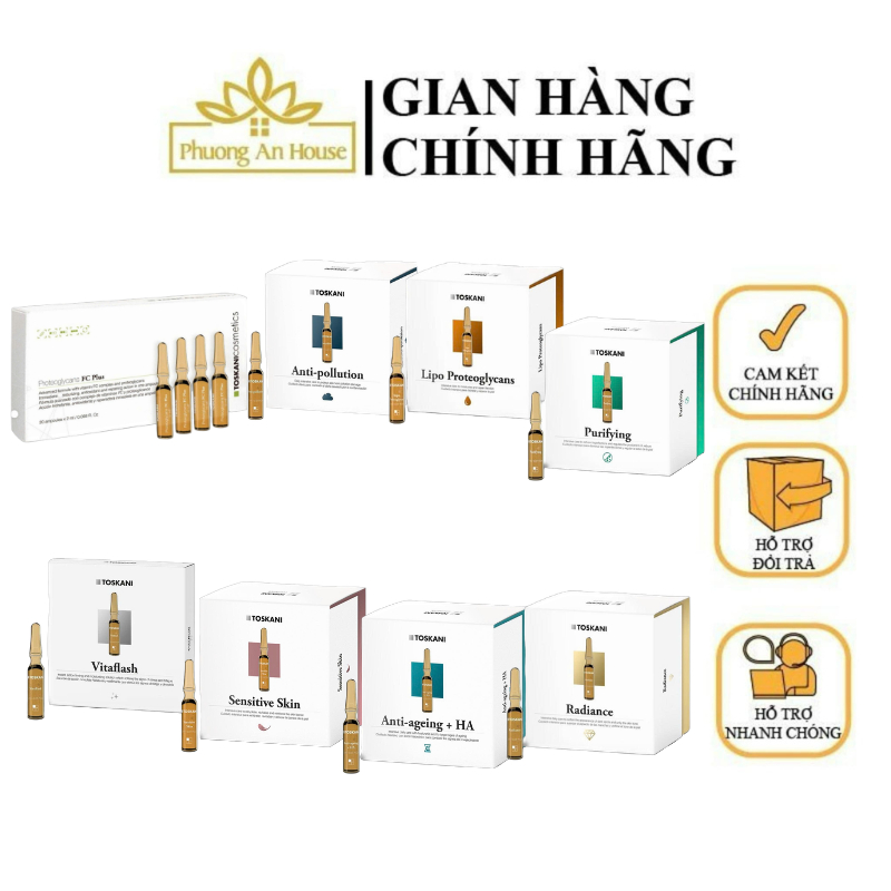 Ampoule dưỡng da cho từng loại da Toskani - Phương An House