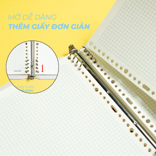 [TẶNG BÚT] Sổ Còng B5 CLASSMATE Bìa Foam Cứng Cao Cấp , Nhẹ, Bền Chứa 300 Trang Giấy 100gsm Đủ Loại Dòng Kẻ BC-08/09
