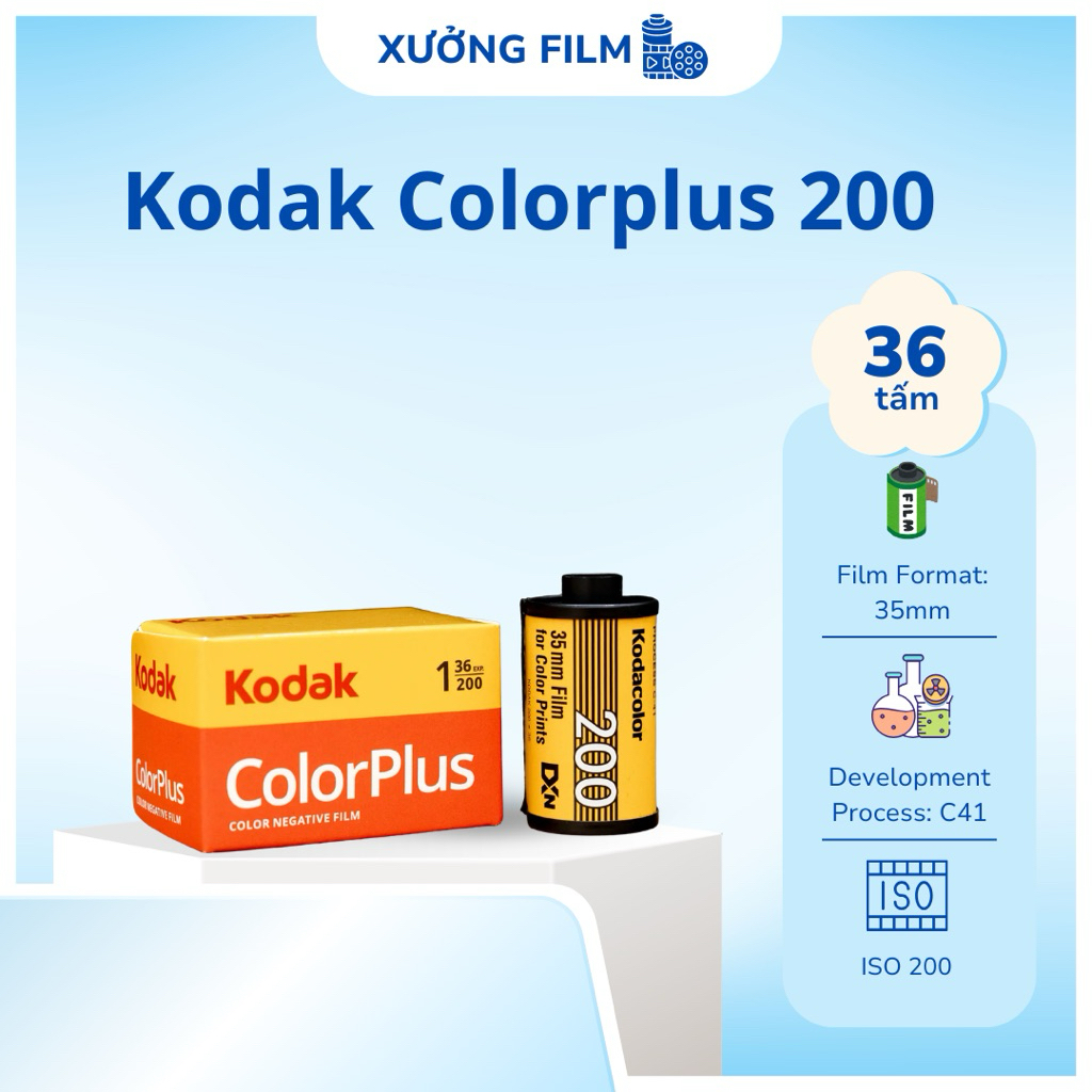 Film Chụp Ảnh Kodak Colorplus 200 35mm 36exp | Xưởng Film | Shopee Việt Nam