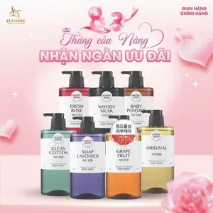 Sữa Tắm Happy Bath Hương Nước Hoa Dưỡng Trắng, Cấp Ẩm Se Khít Lỗ Chân Lông, Tẩy Da Chết Nhẹ Chai Lớn