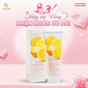 Gel tẩy da chết Arrahan Lemon Peeling Gel 180ml Hàn Quốc, tẩy tế bào chết Chanh làm sáng đều màu da